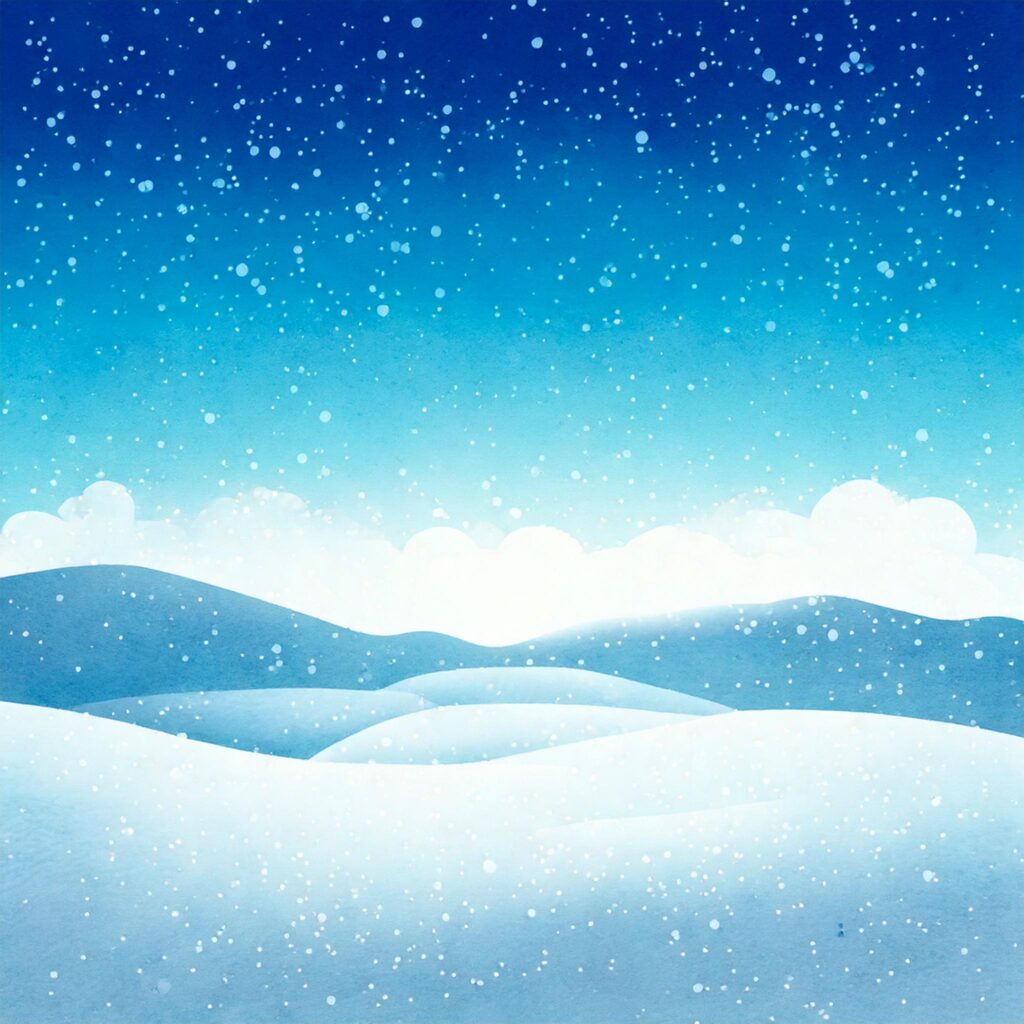 正方形の冬の空の背景