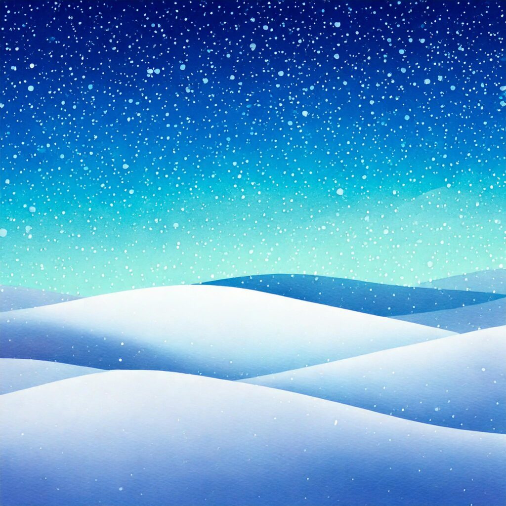 正方形の雪が積もった背景