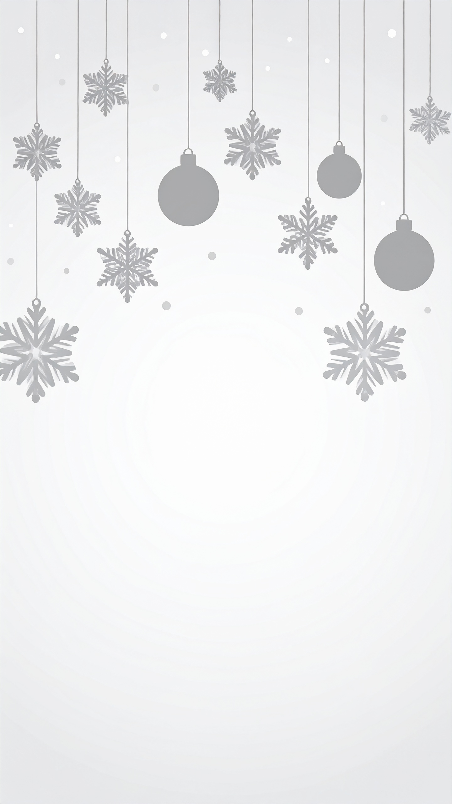 縦のクリスマスのシンプルな白色背景画像