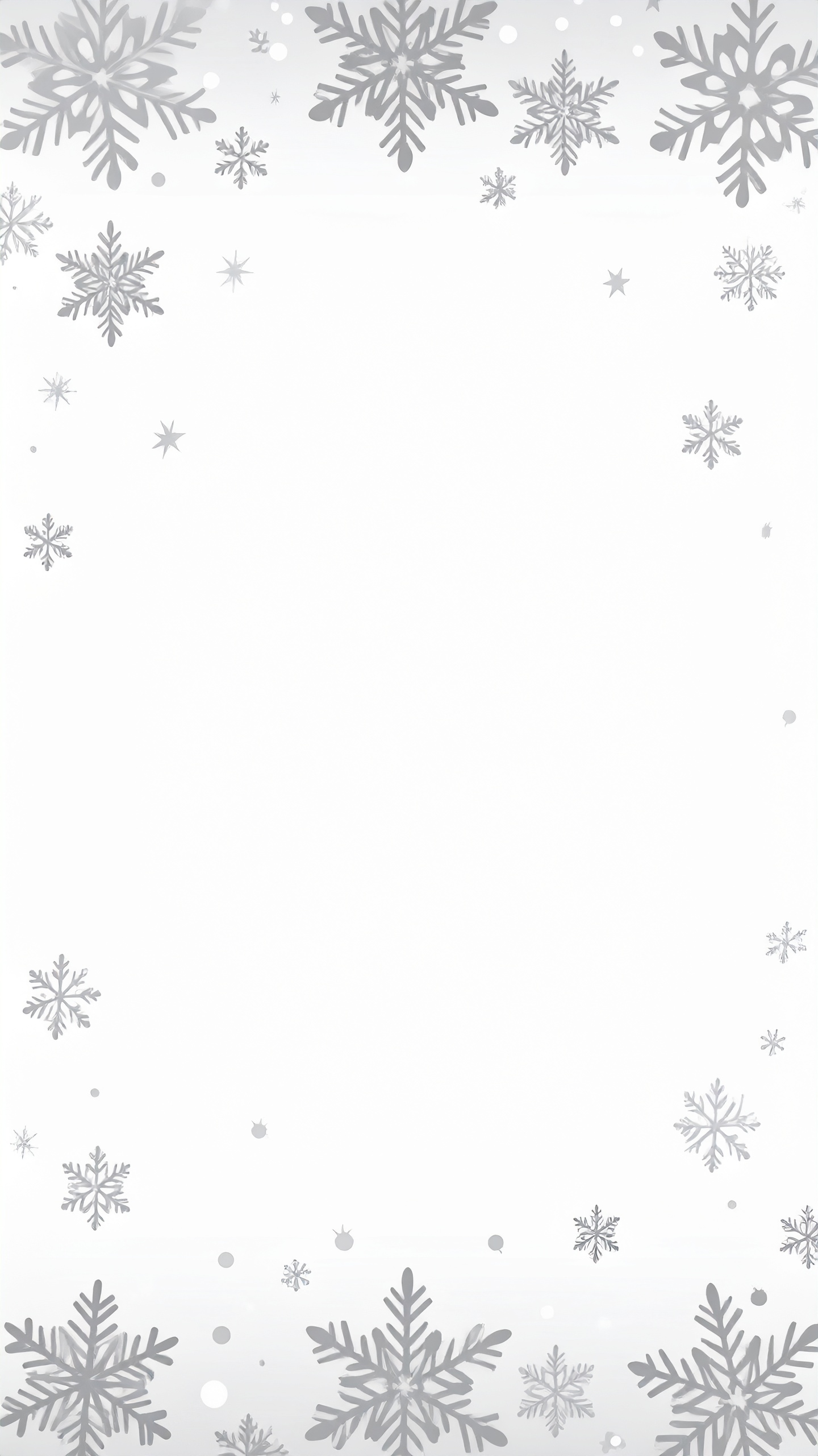 縦の雪のシンプルな白色背景画像