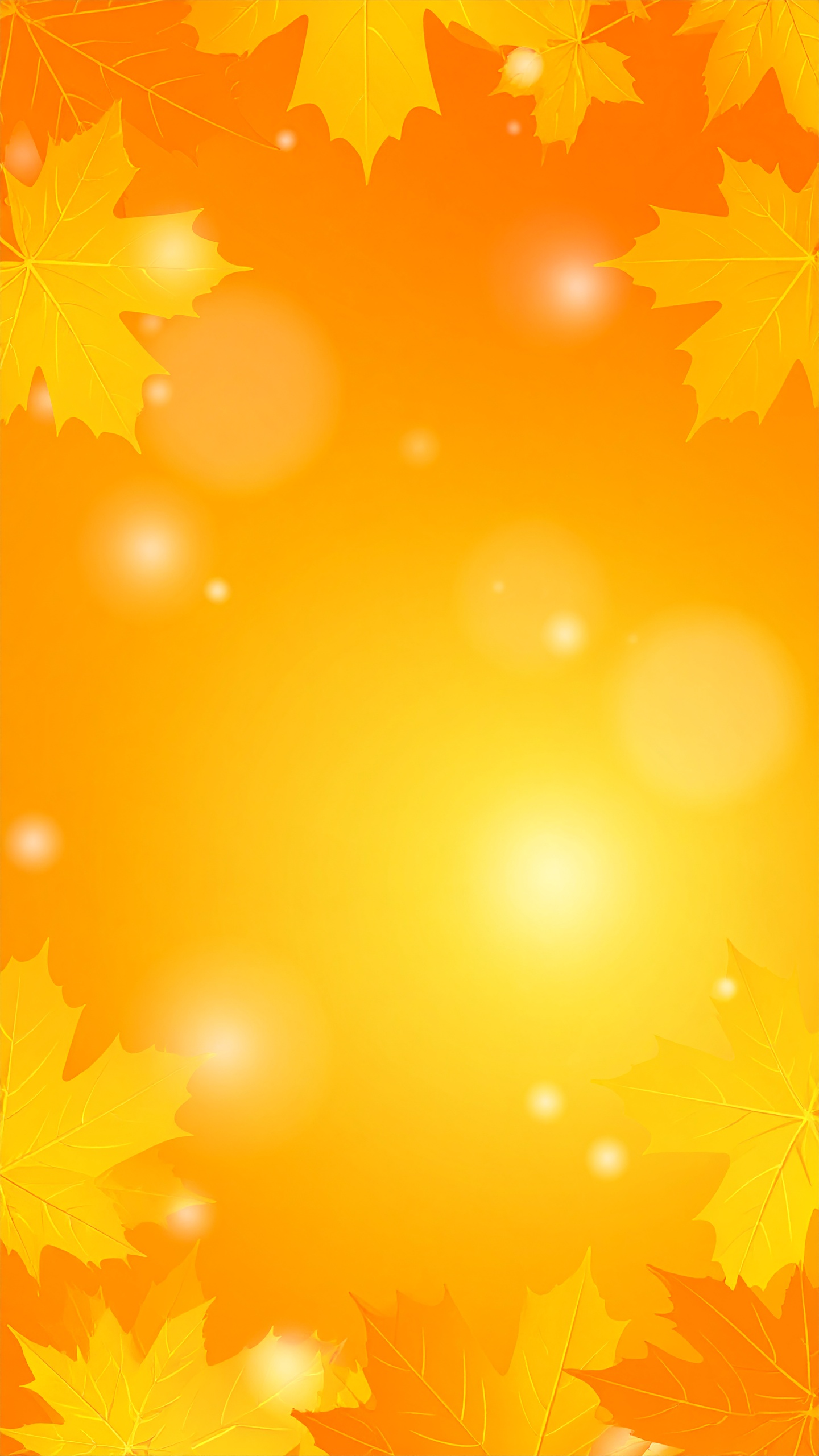 縦の秋の紅葉のシンプル背景フリー素材