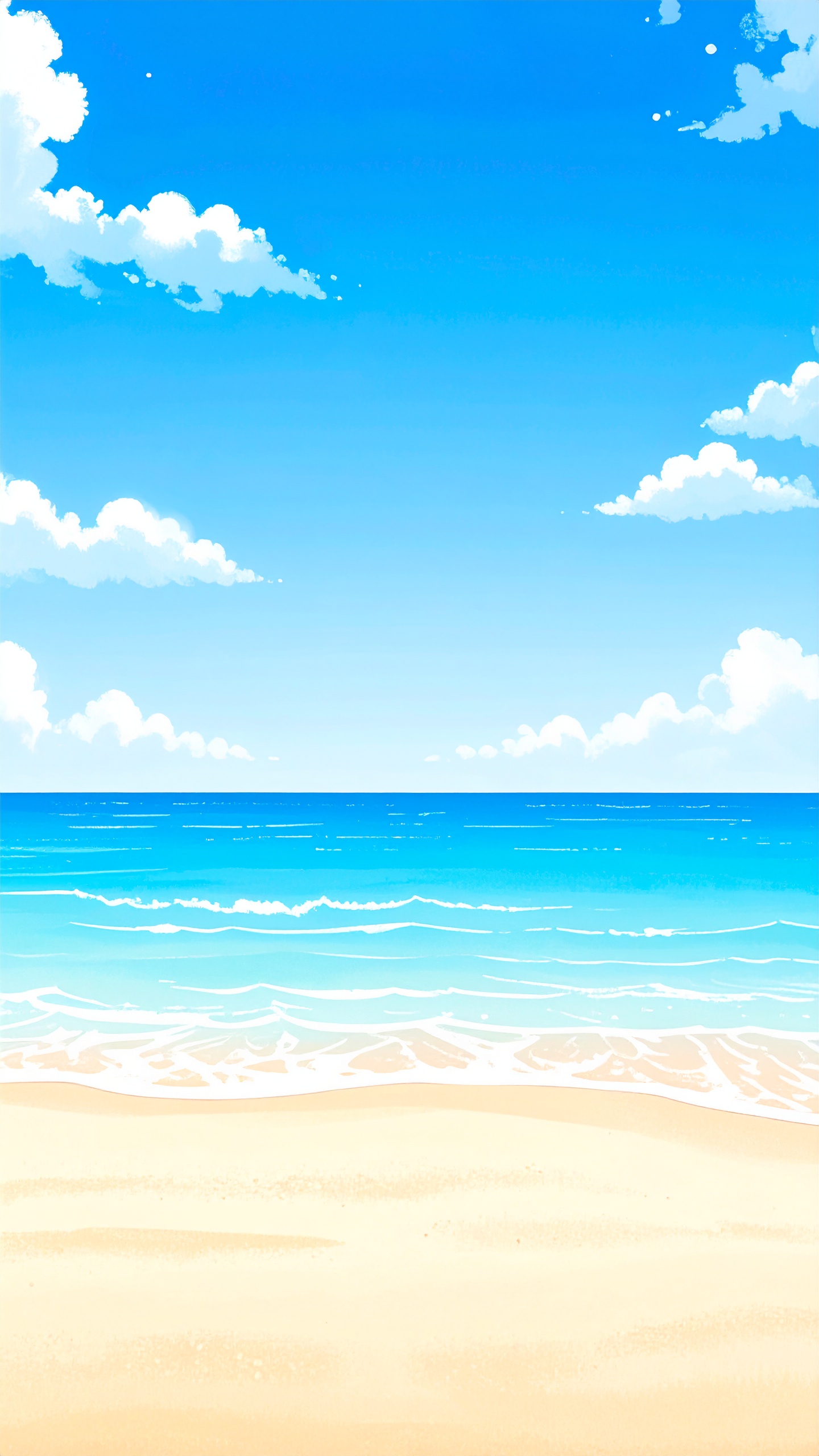 縦の夏の海の背景壁紙
