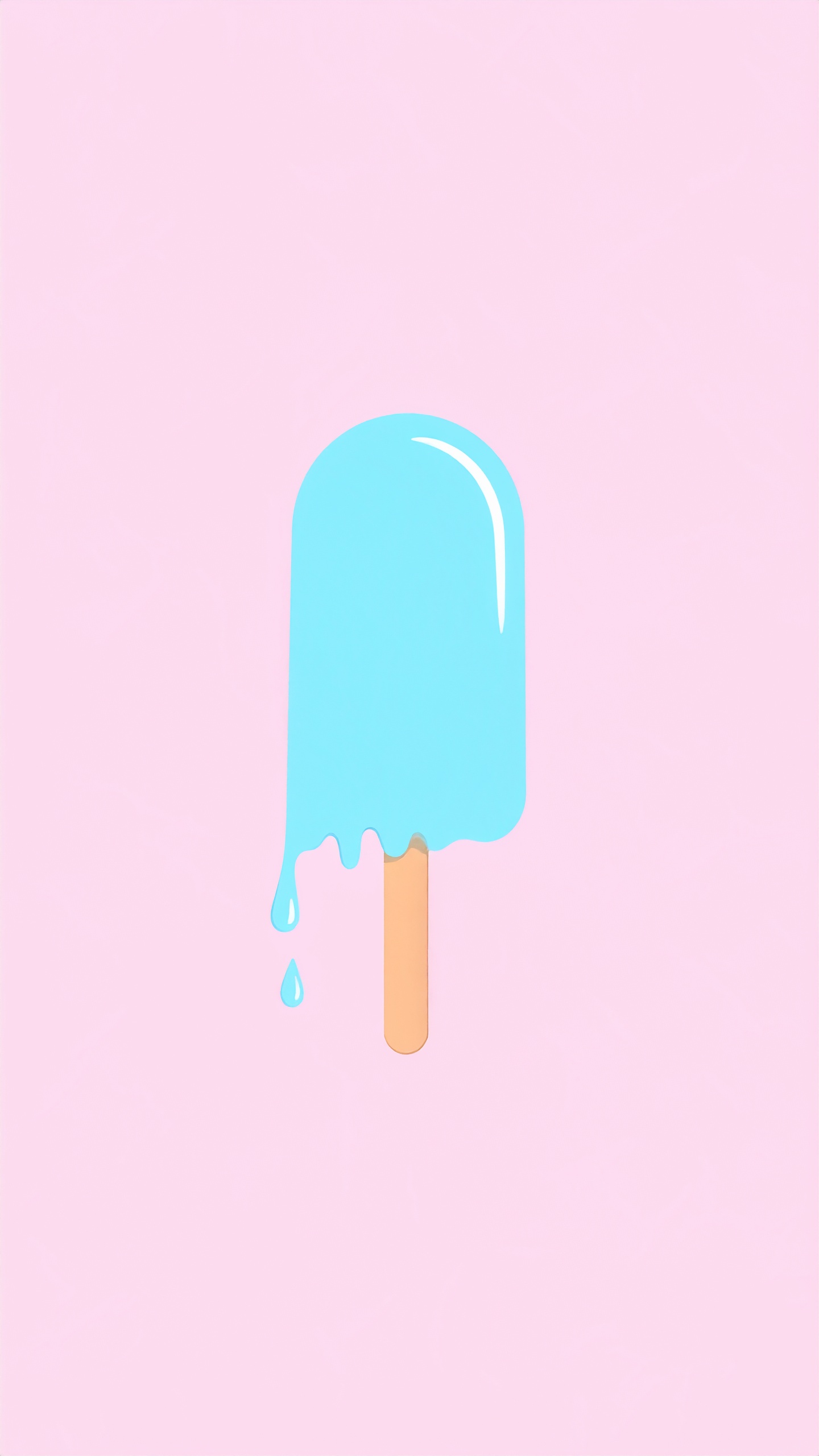 縦のソーダアイスのかわいい背景イラスト（ピンク）