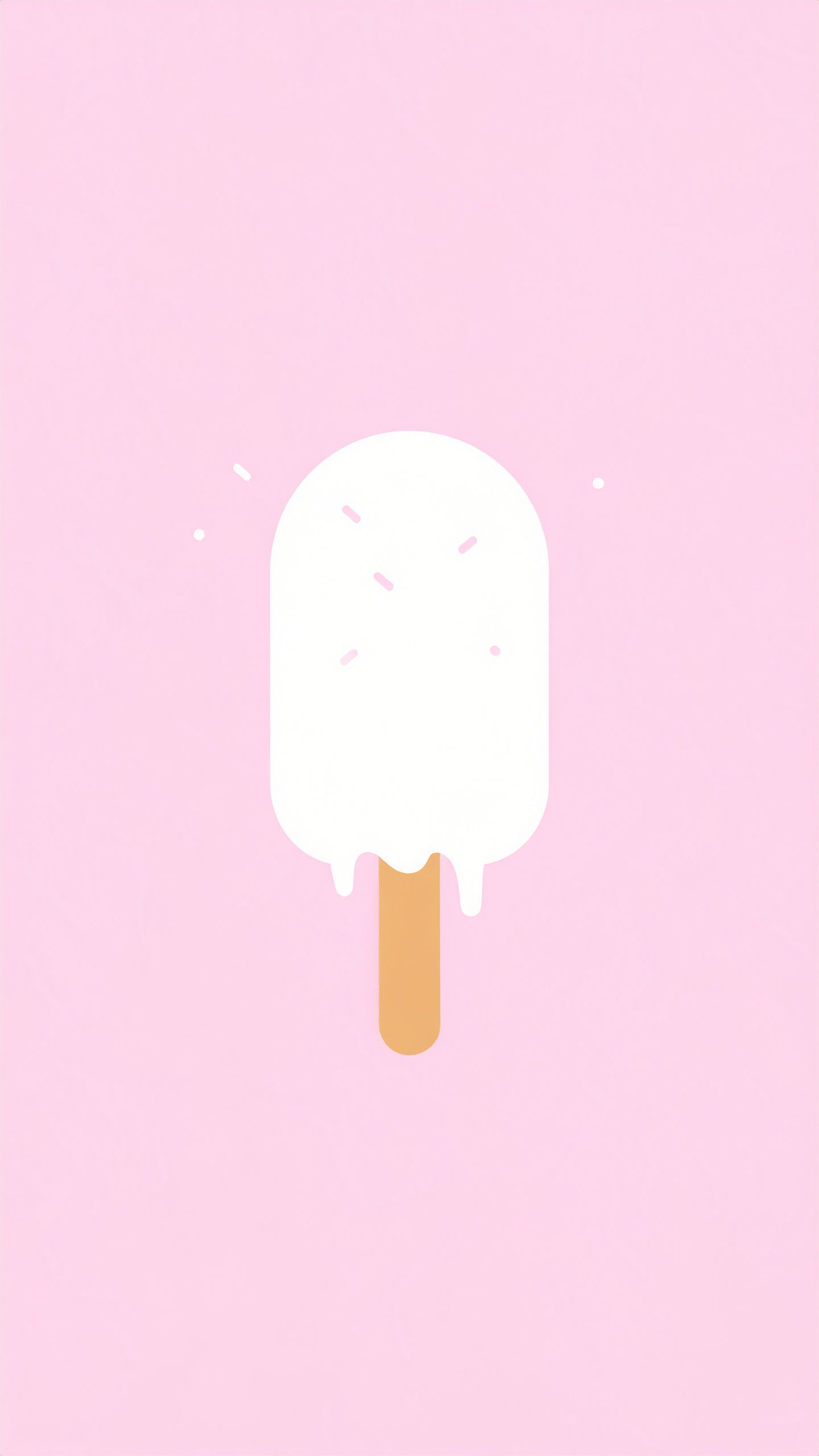 縦のアイスのかわいい背景イラスト（ピンク）