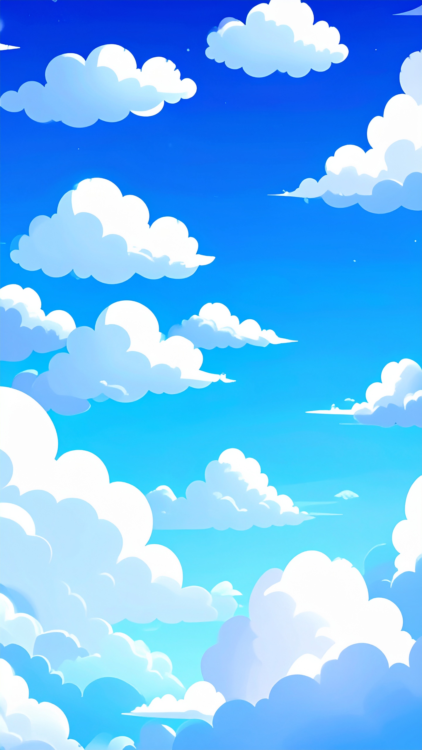 縦の青空の高画質な背景フリー素材