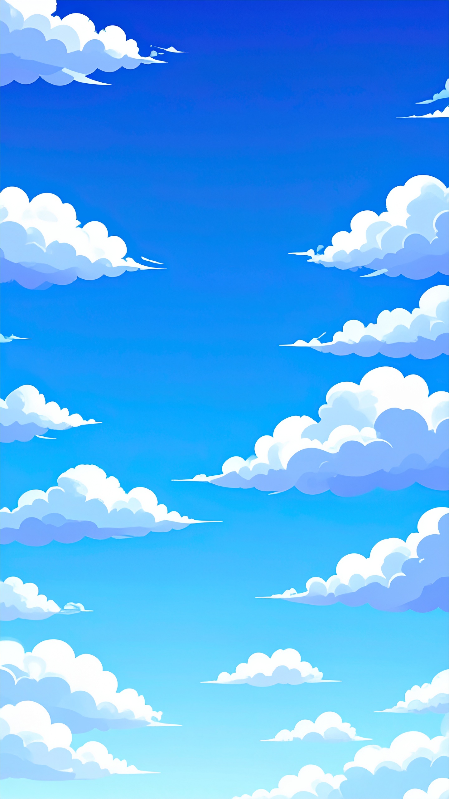 縦の青空の高画質な背景イラスト