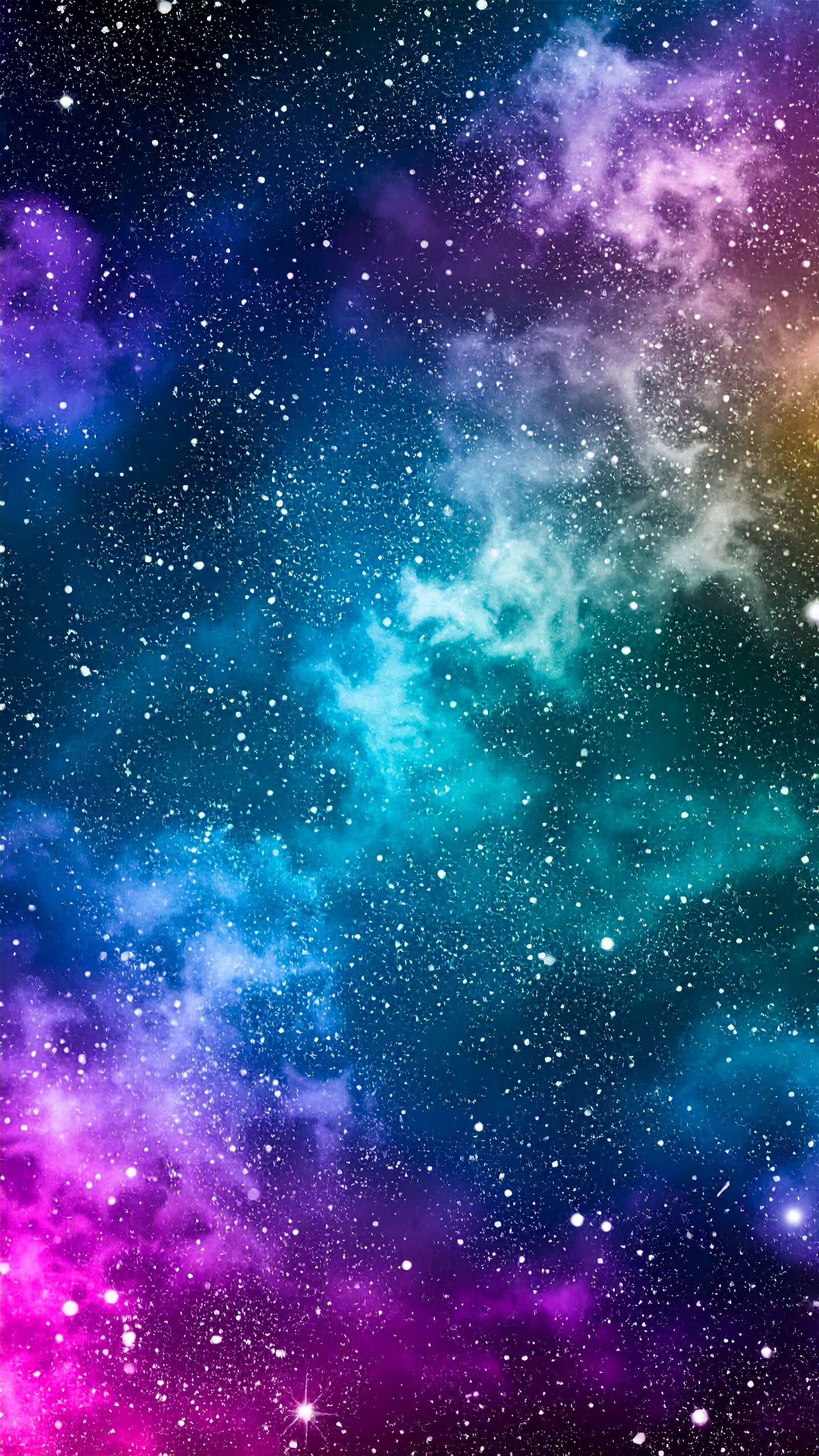 縦の宇宙のグラデーション背景フリー素材