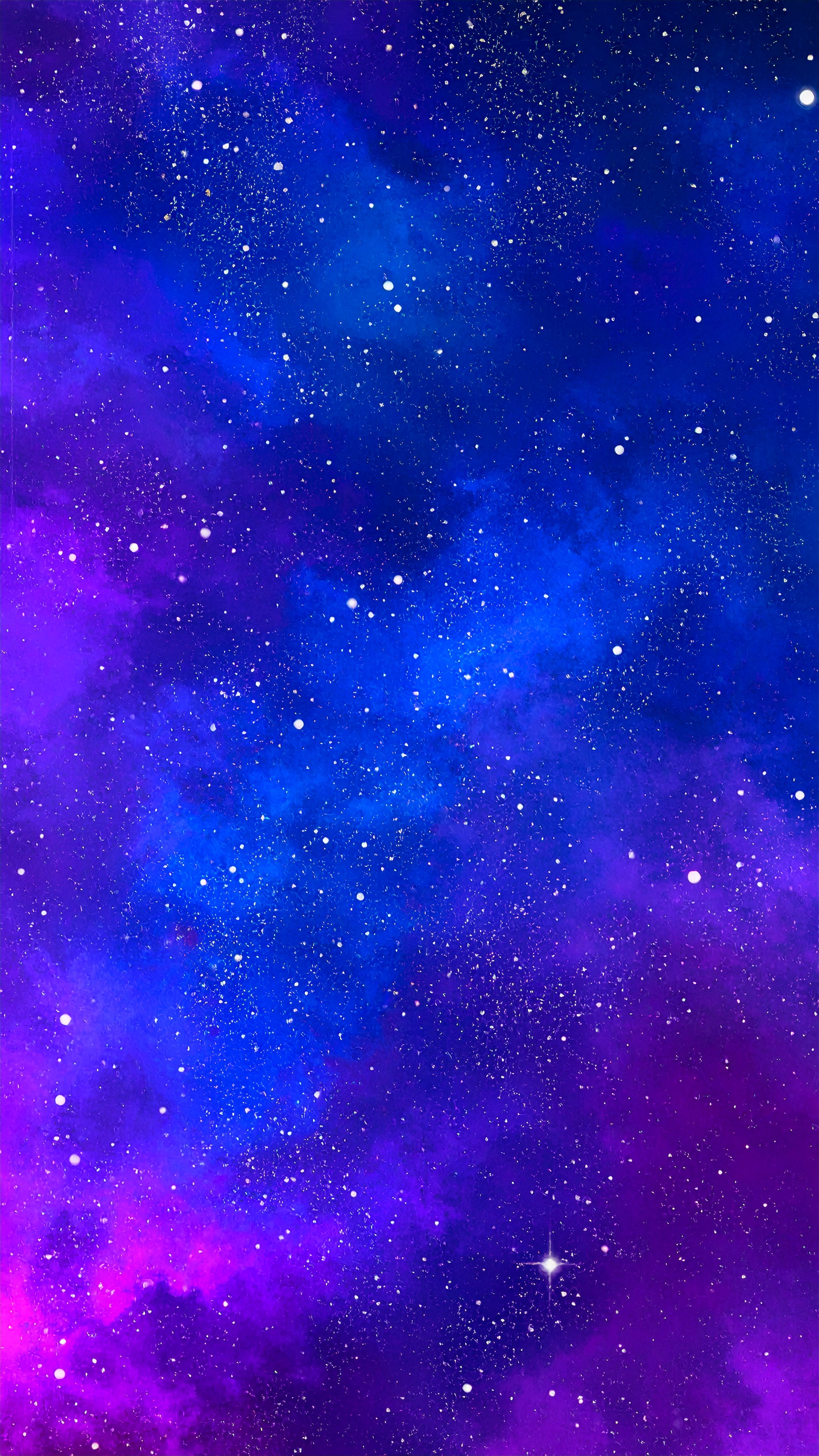 縦の宇宙のグラデーション背景イラスト