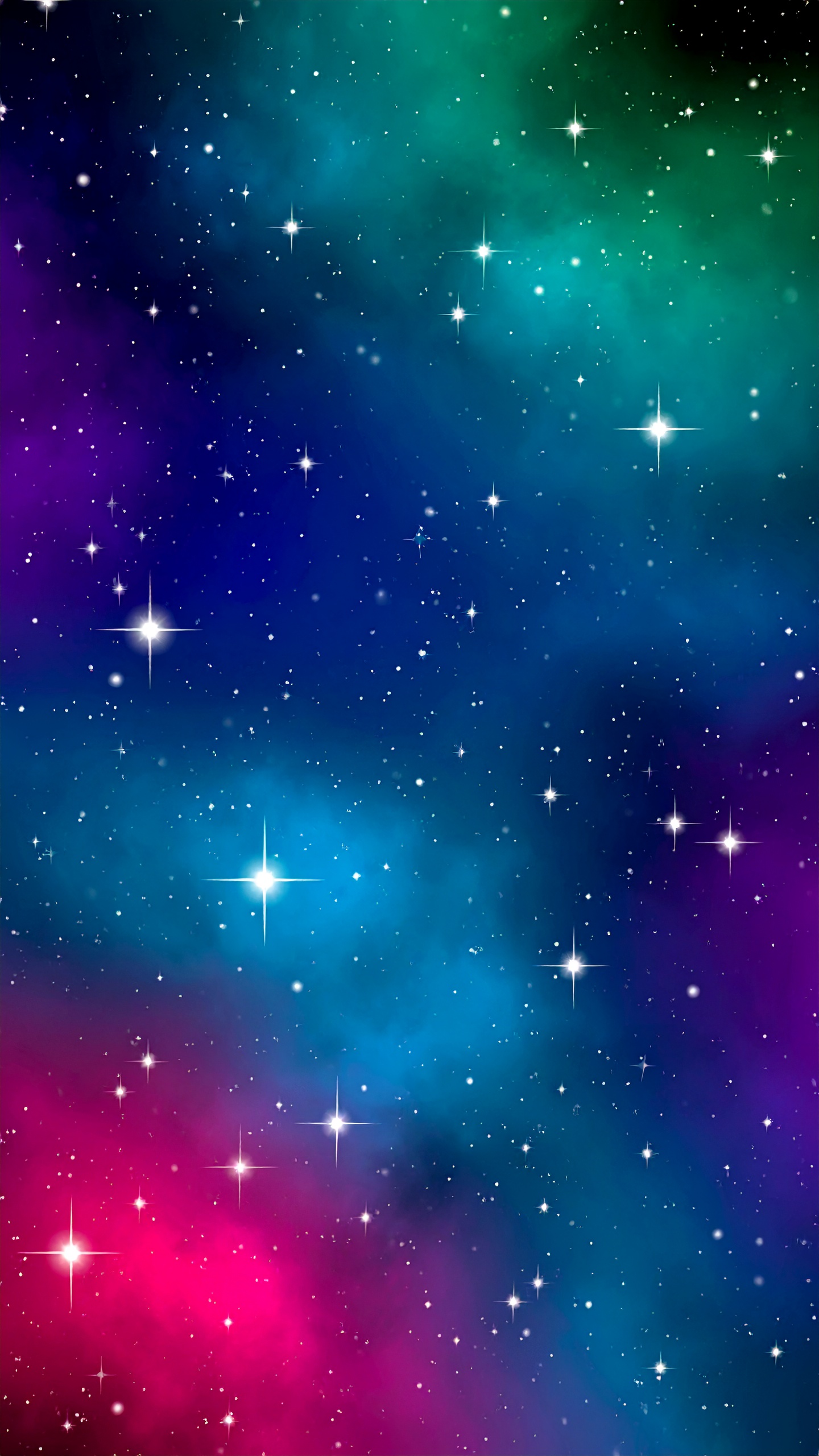 縦の宇宙のグラデーション背景フリー素材