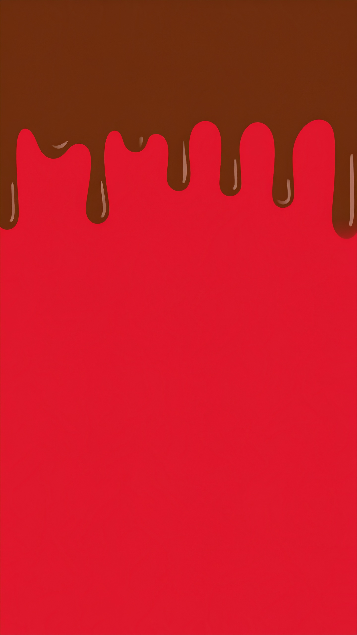 縦のバレンタインのシンプルな赤色背景イラスト