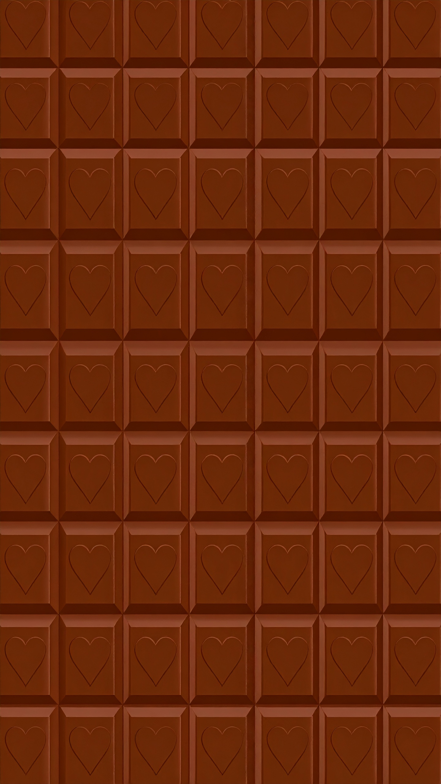 縦のバレンタインの板チョコの背景フリー素材