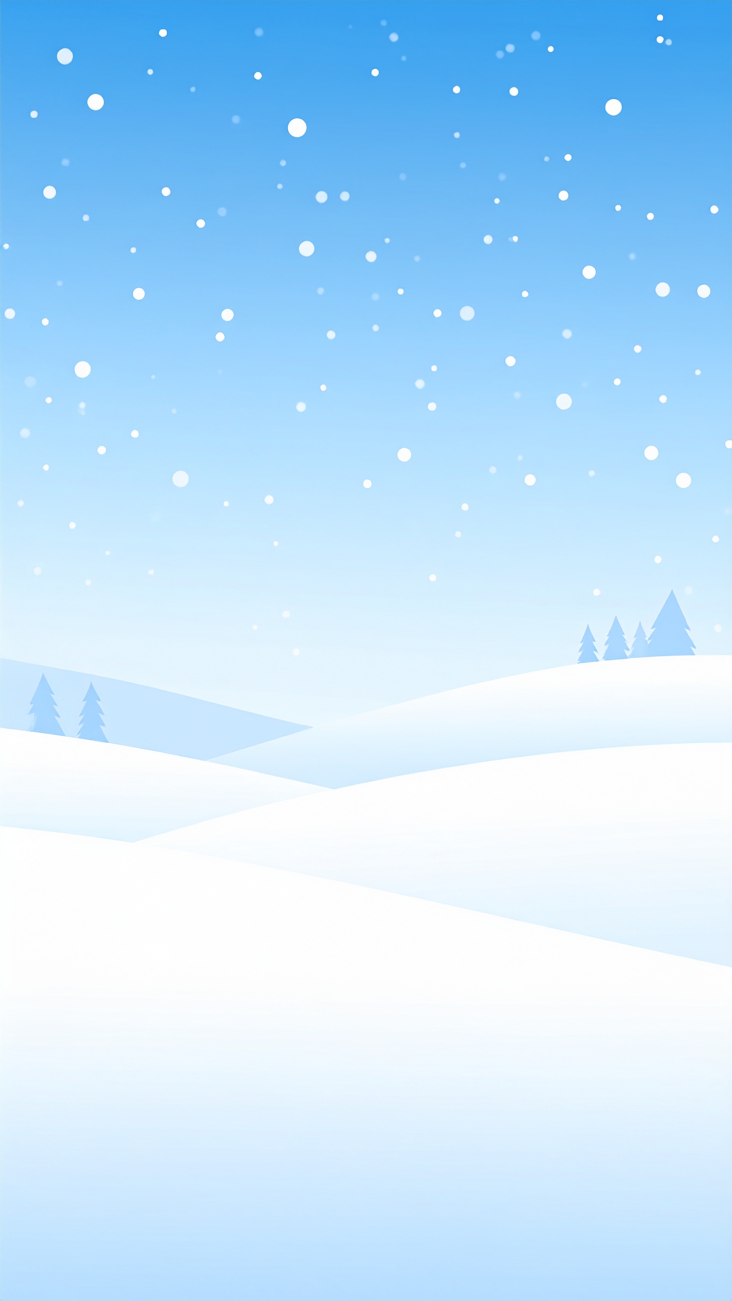 縦の冬の雪のシンプル背景フリー素材