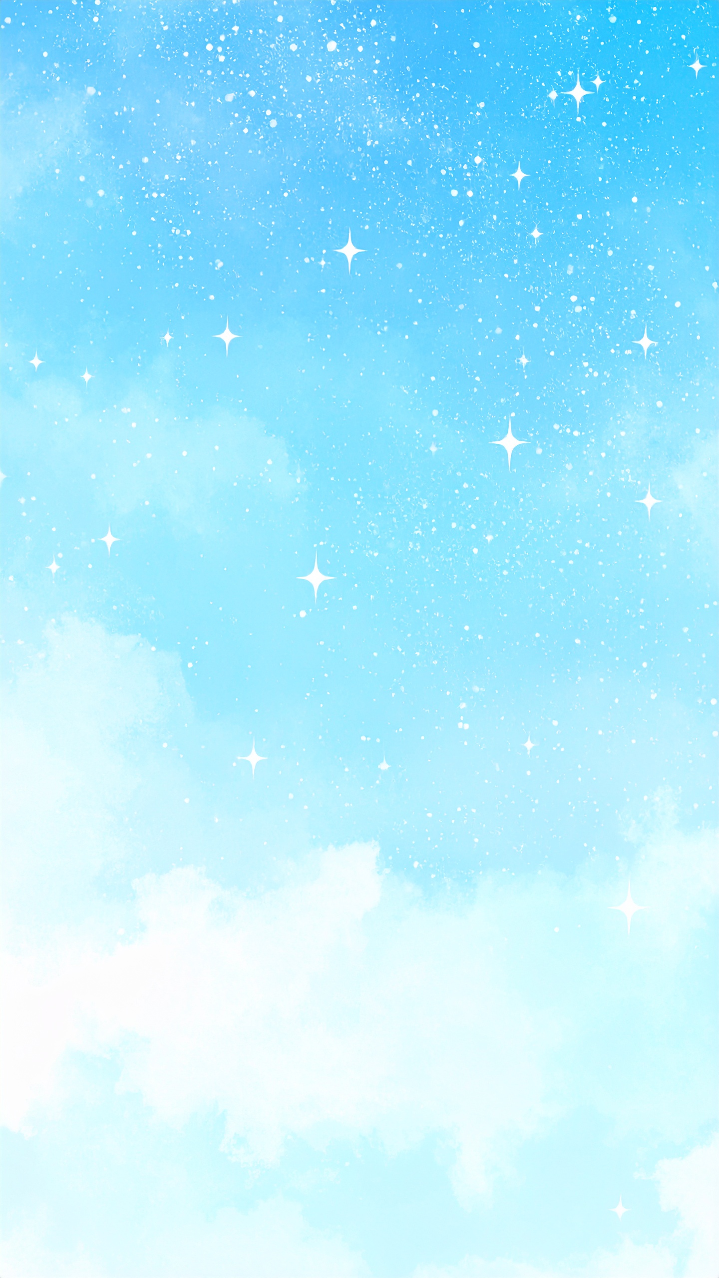 縦の夜空の水色の背景イラスト
