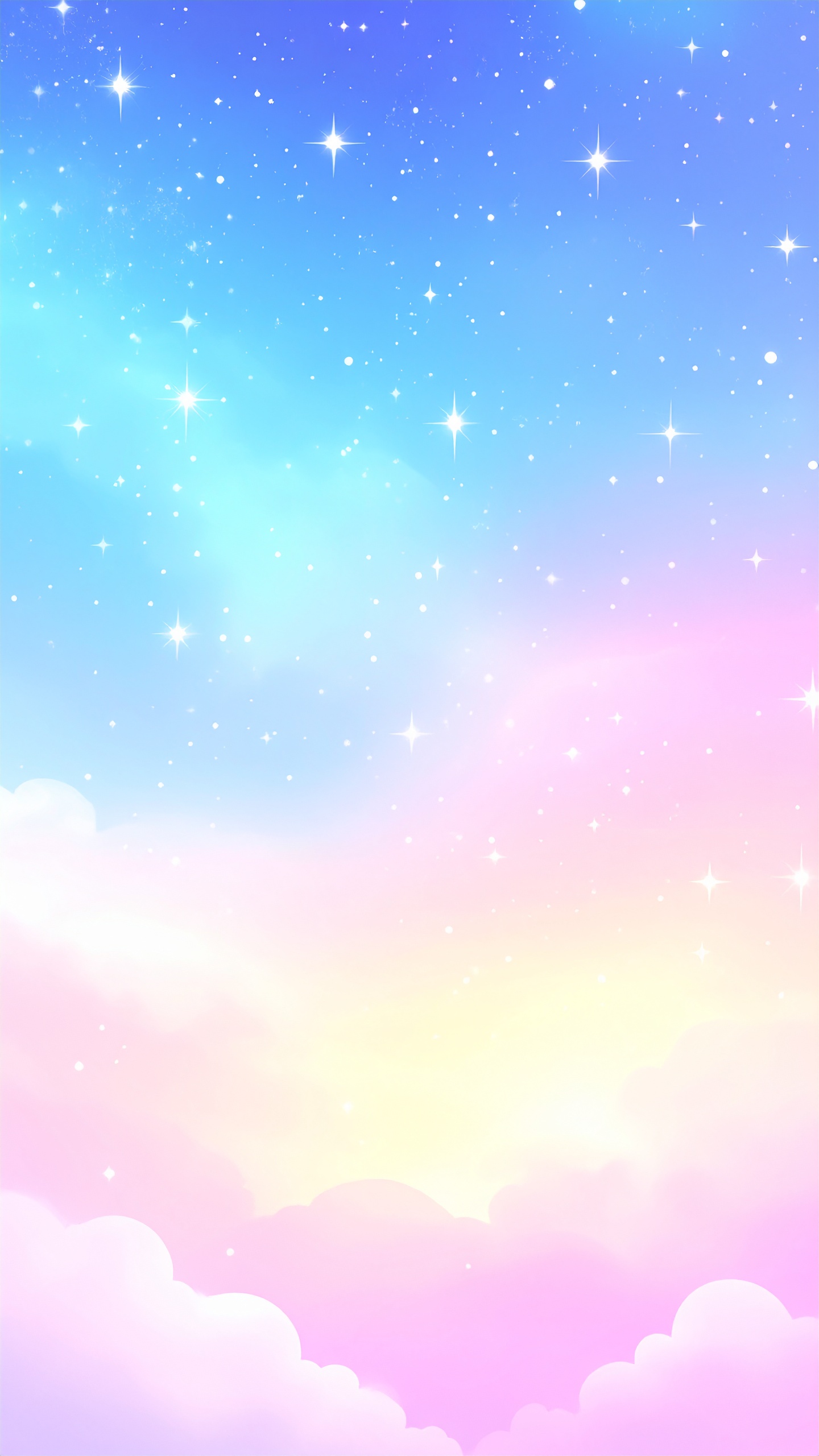 縦の夜空のパステルな背景画像
