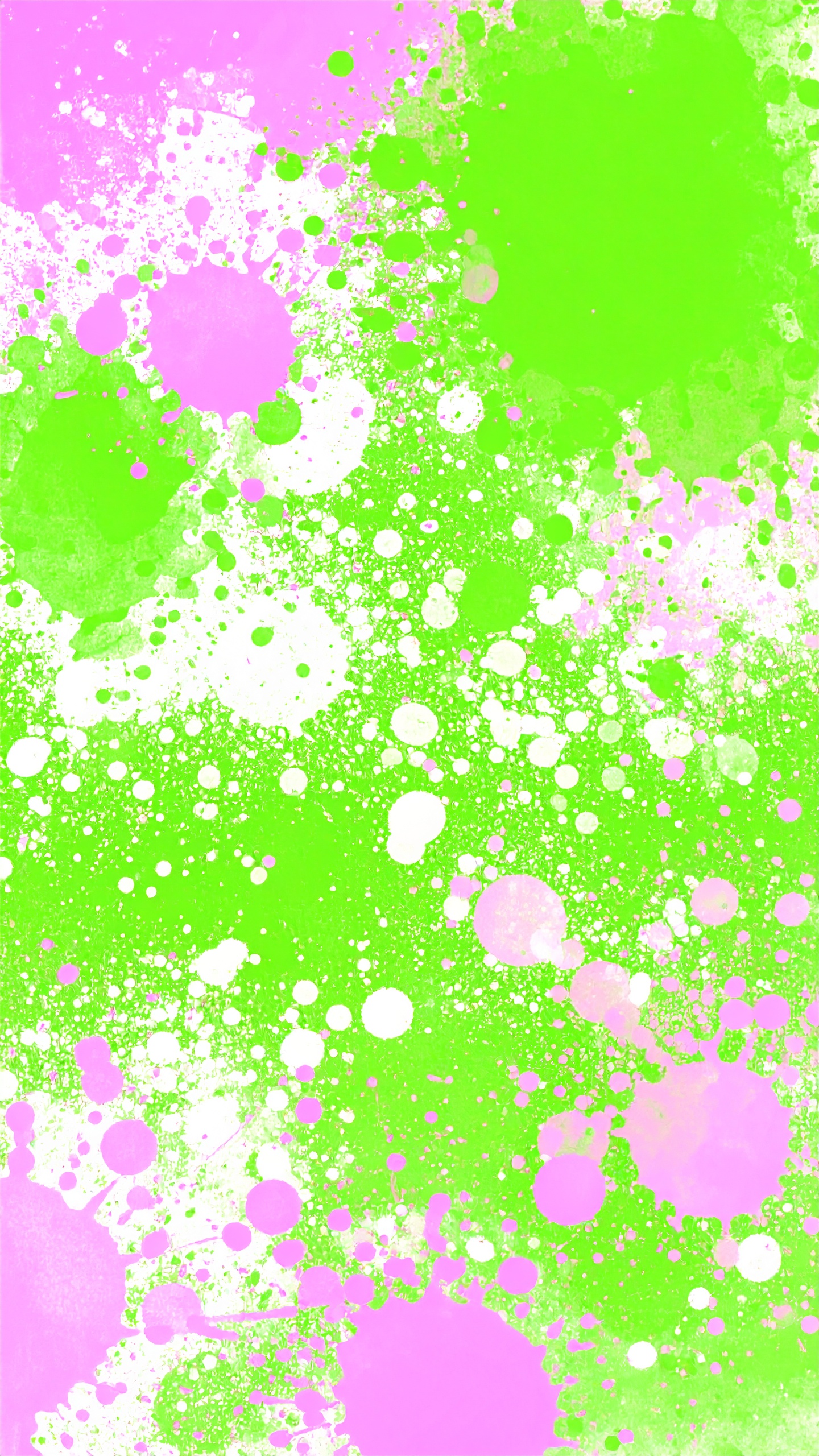 縦のペンキ、インクの黄緑、ピンク、白の背景イラスト