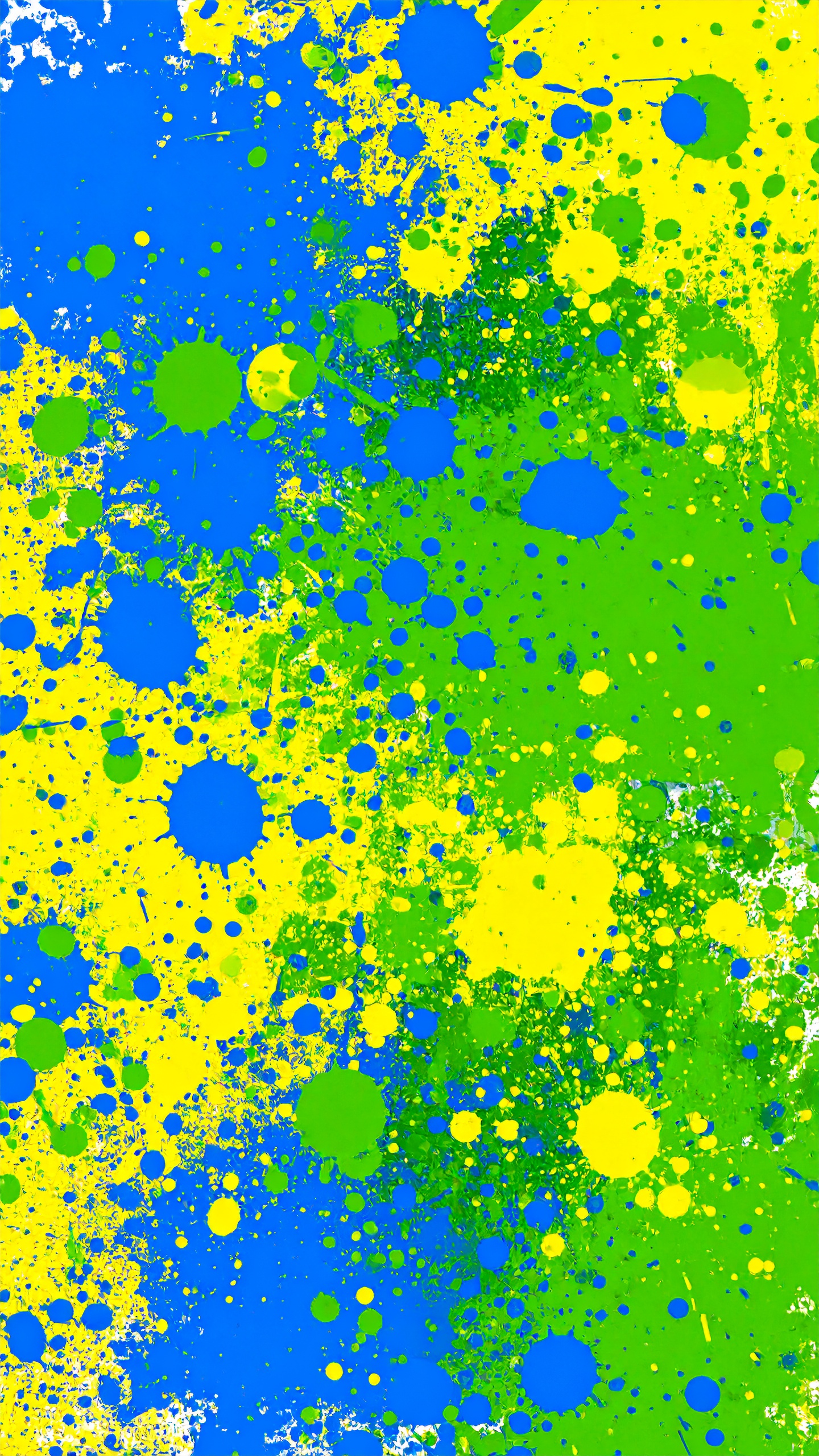 縦のペンキの青、黄色、緑の背景イラスト