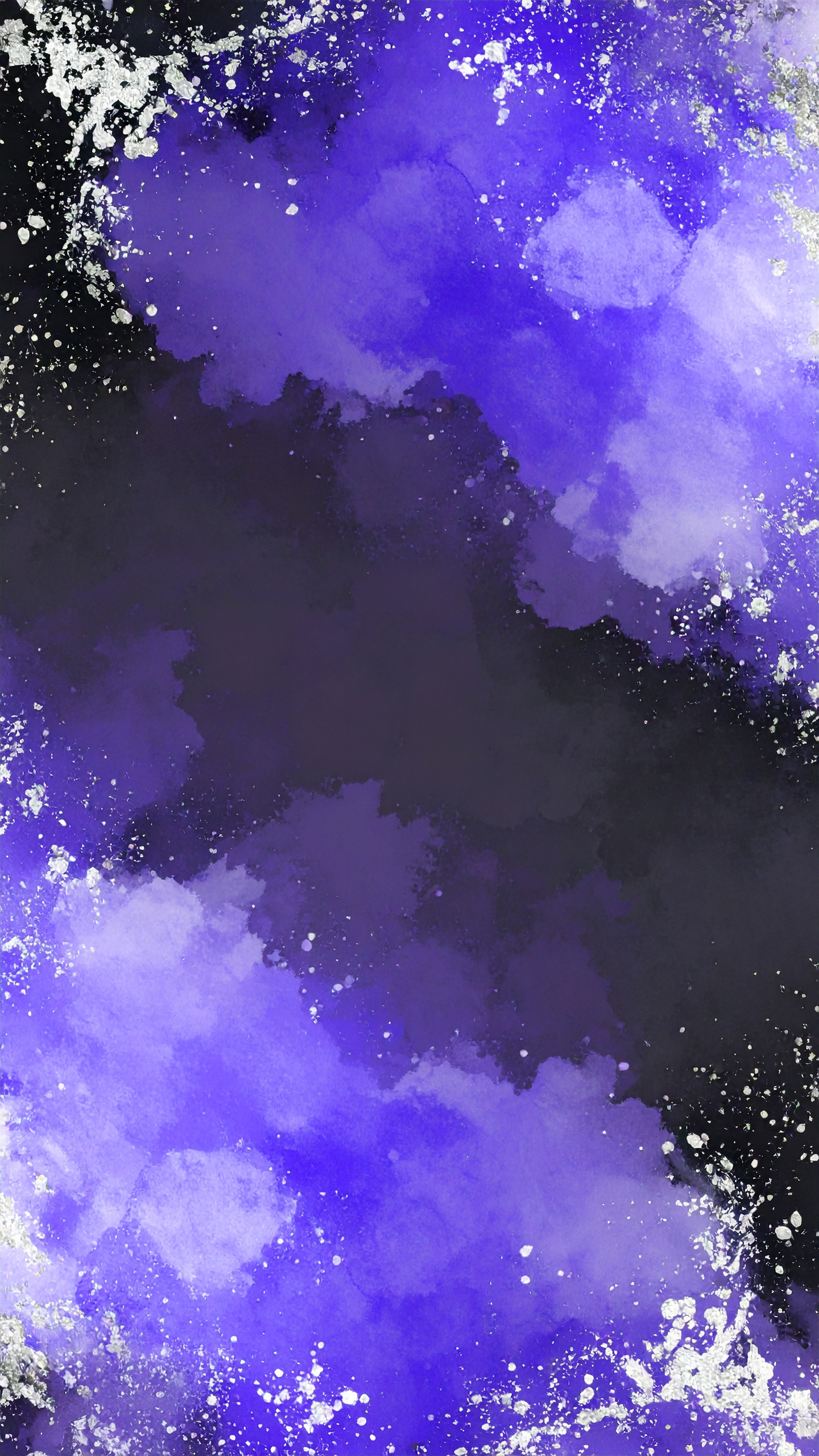縦の紫と黒と銀色のかっこいい背景イラスト