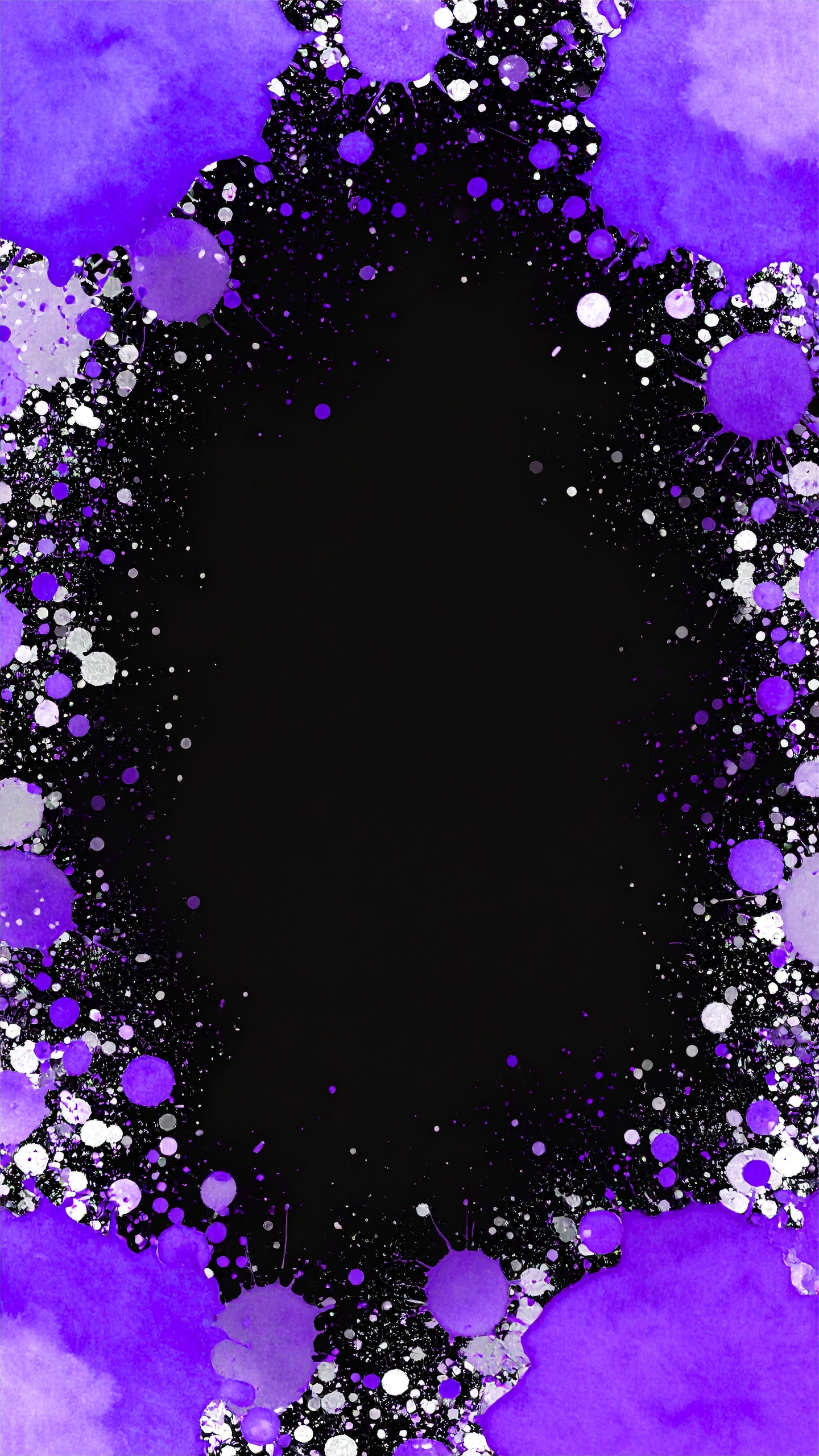 縦の紫と黒と銀色のかっこいい背景画像
