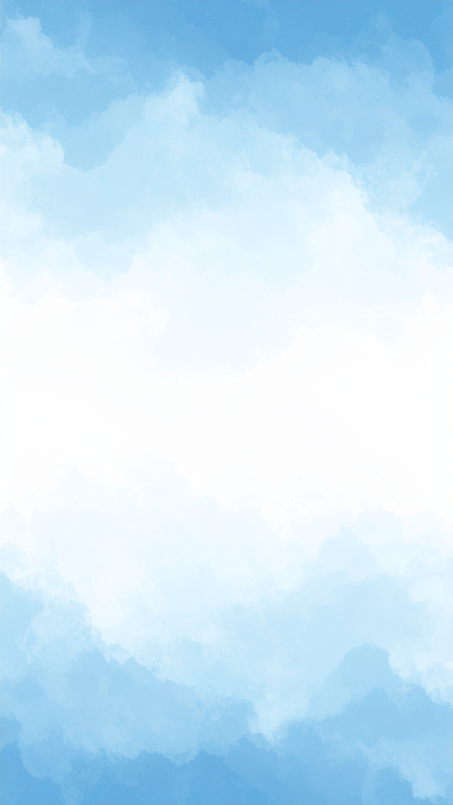 縦の青色のシンプルな水彩背景イラスト