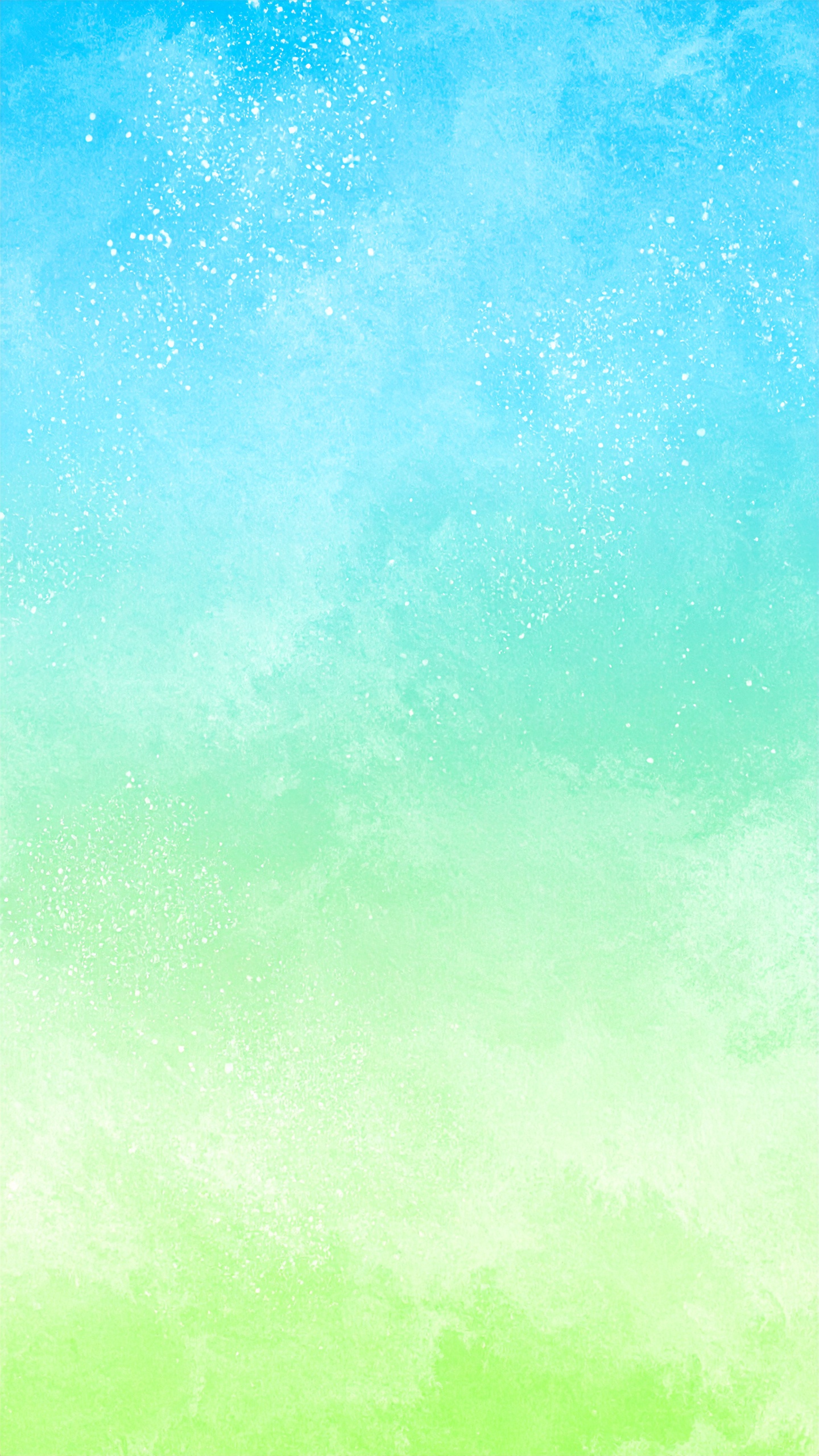 縦の水彩の青と緑のグラデーション背景イラスト