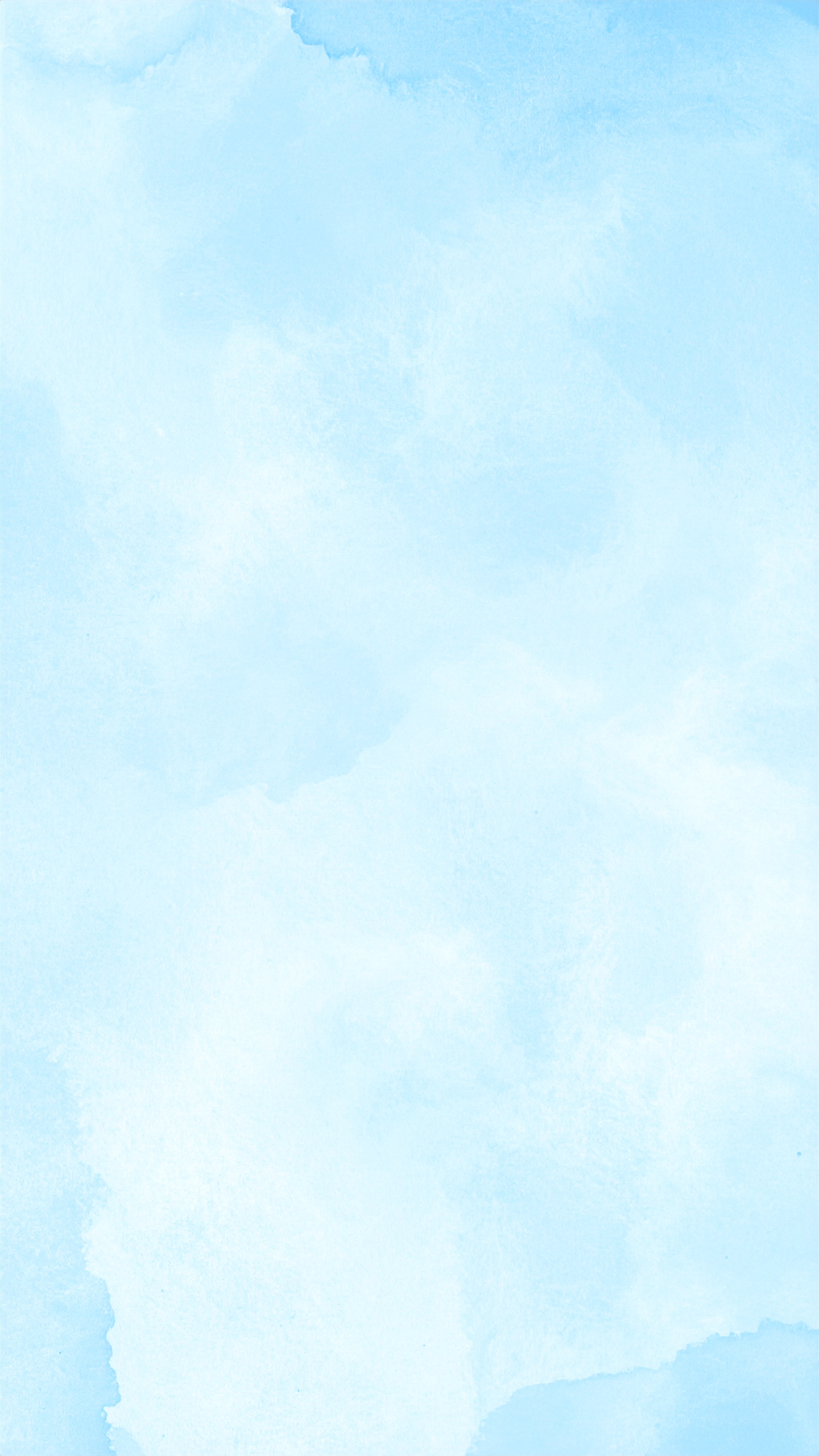 縦の水色の水彩背景イラスト