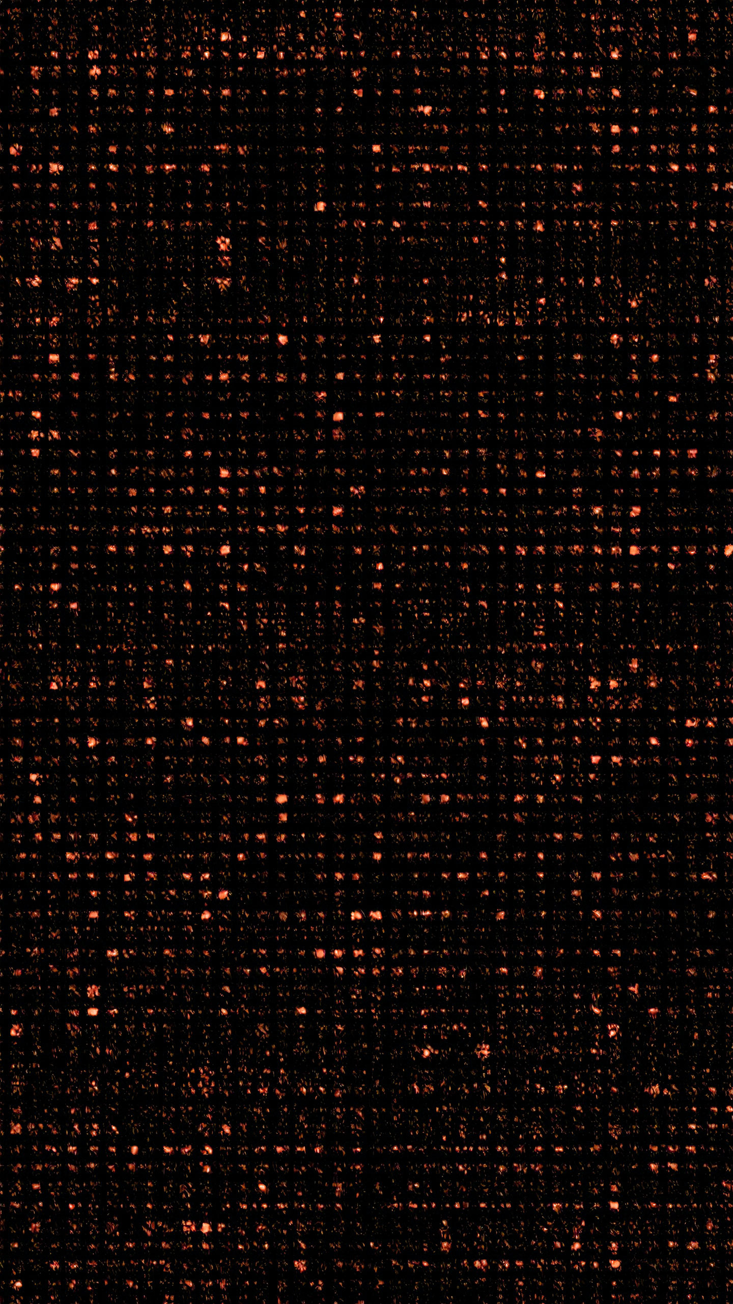 縦のツイード生地風の黒背景フリー素材（オレンジ色）