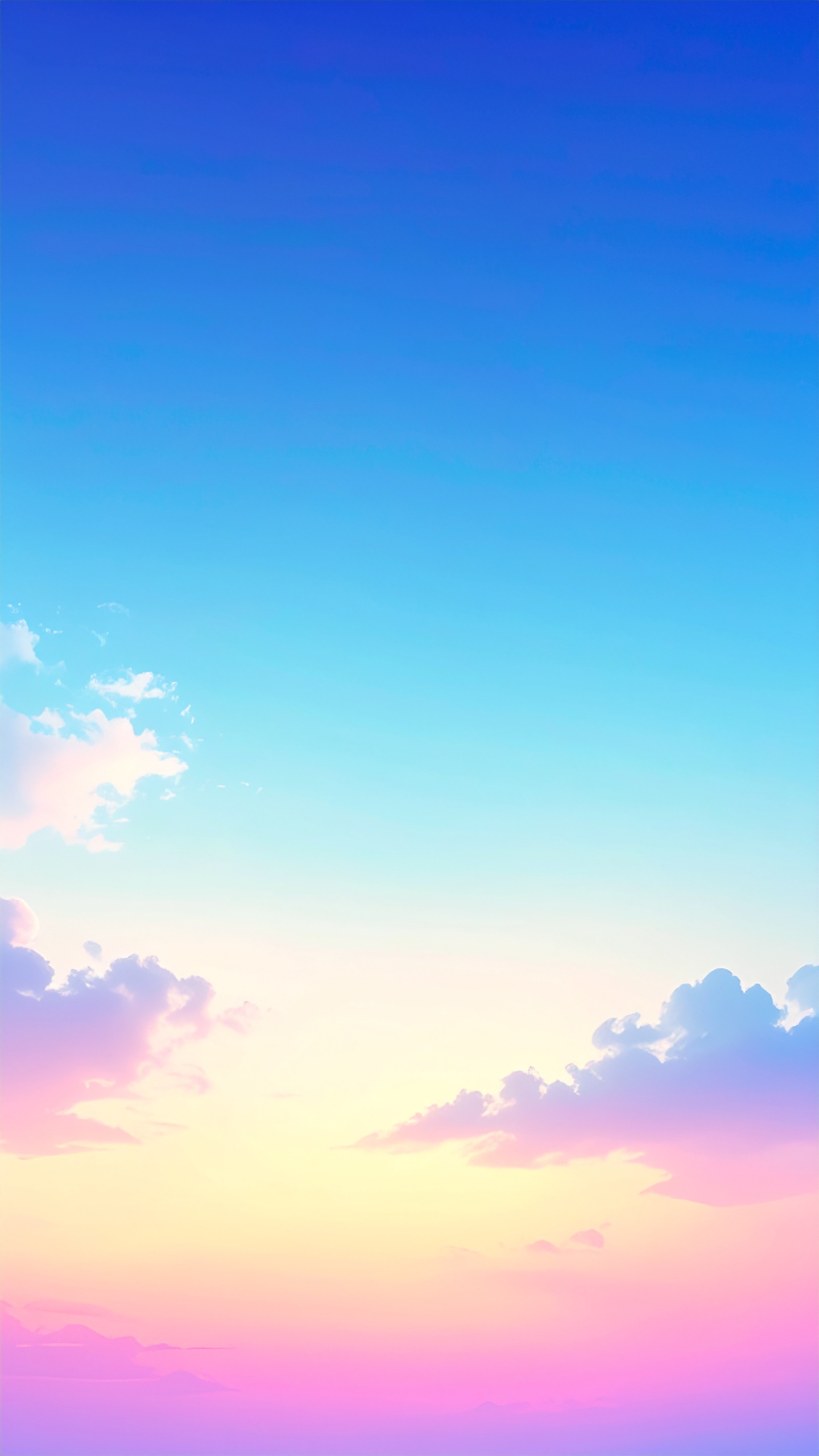 縦のパステルな空の背景画像
