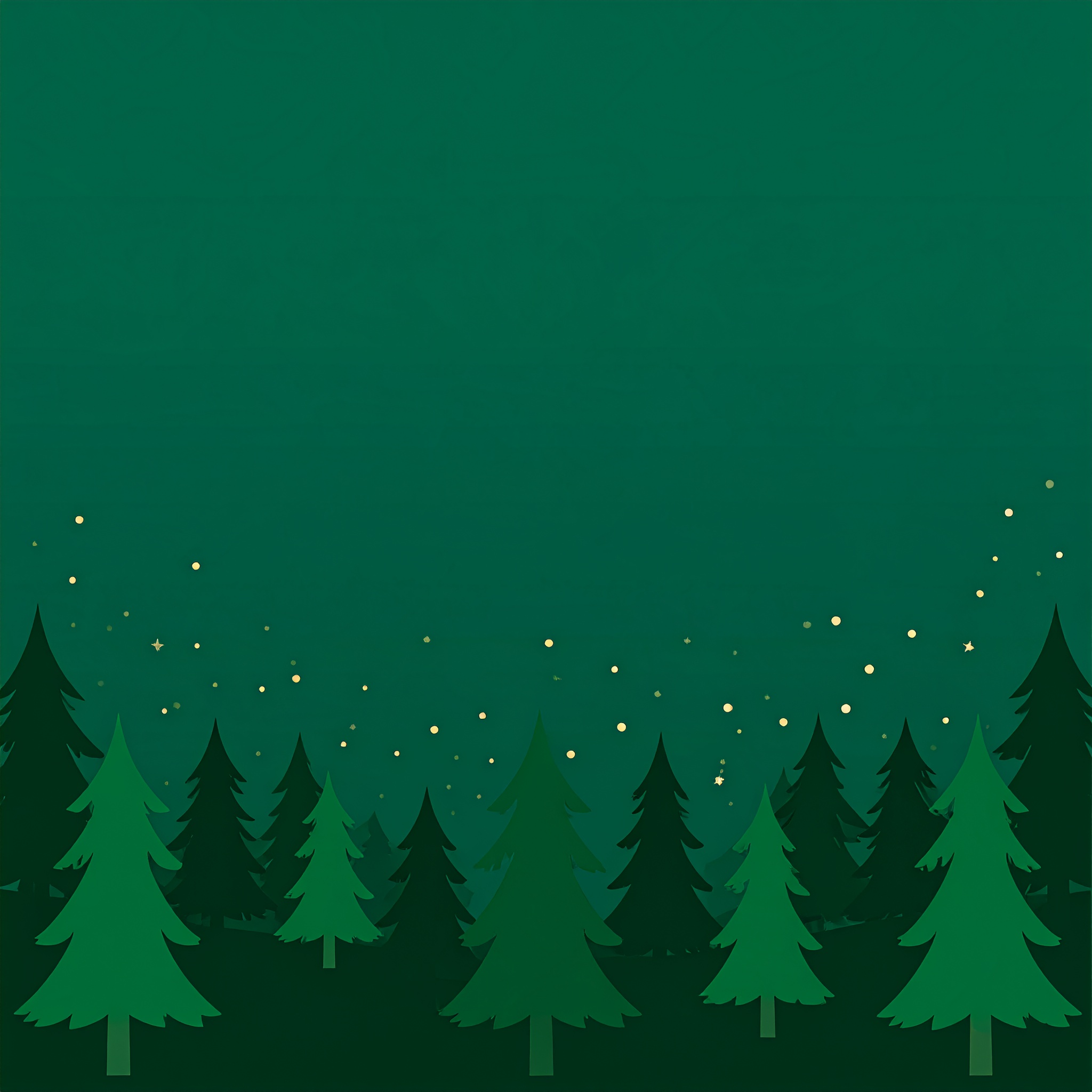 正方形のクリスマスの緑色背景画像
