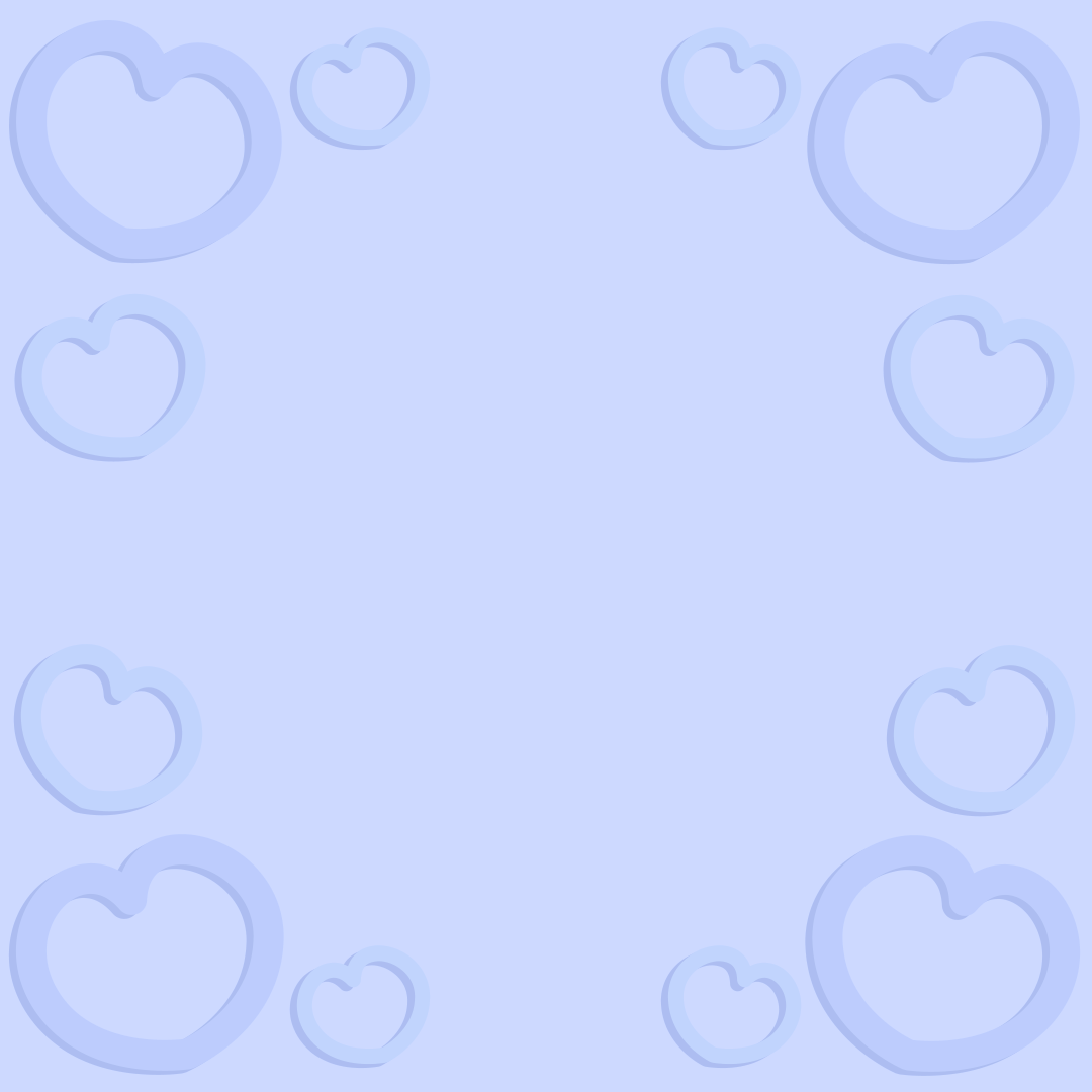 正方形のハートの背景画像（ブルー）