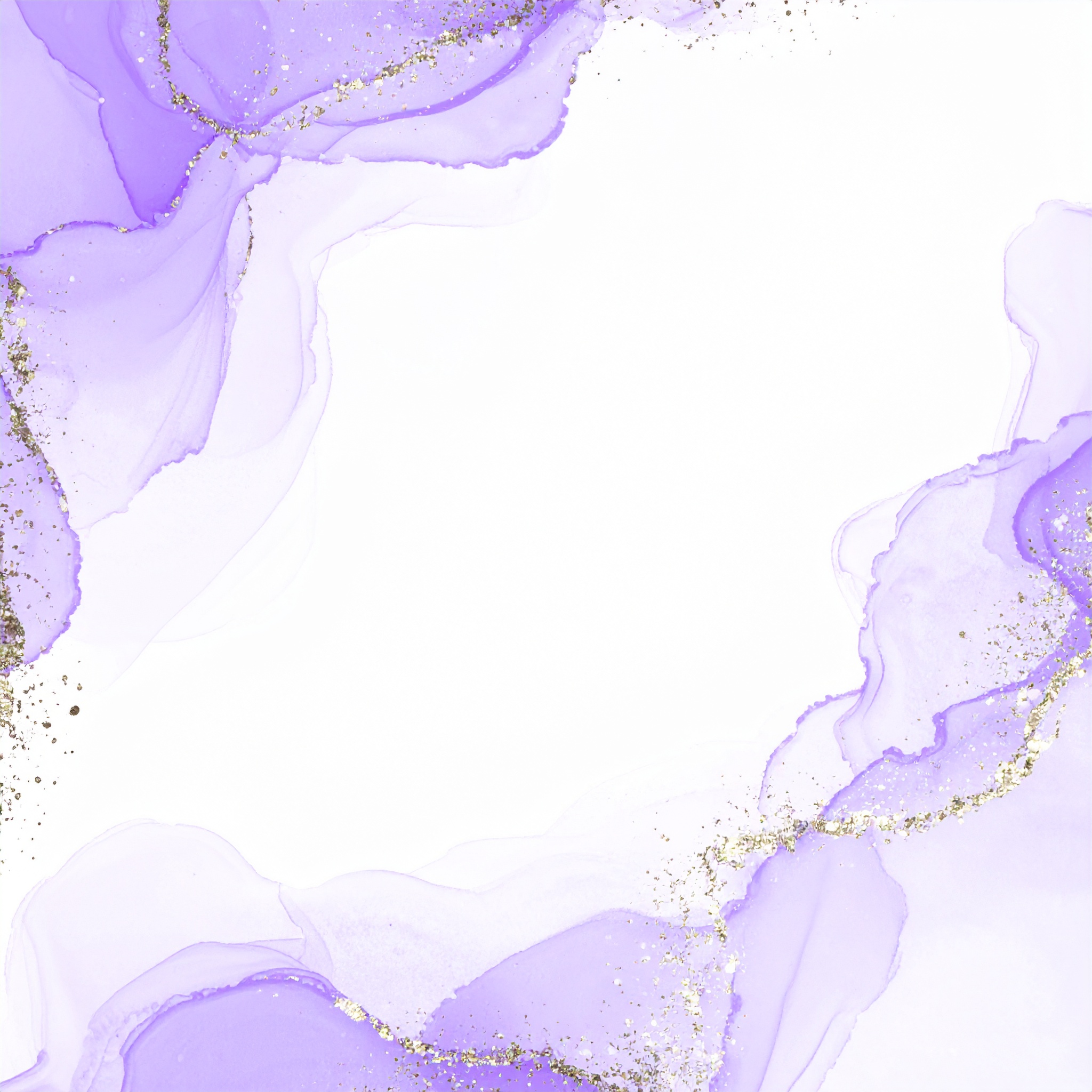 正方形の紫と銀の水彩のおしゃれな背景画像
