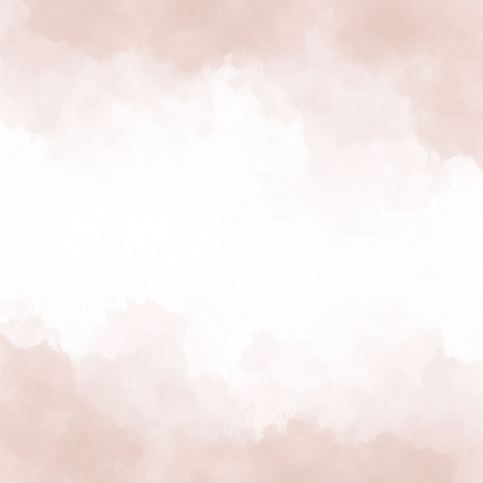 正方形のピンクベージュの水彩背景イラスト