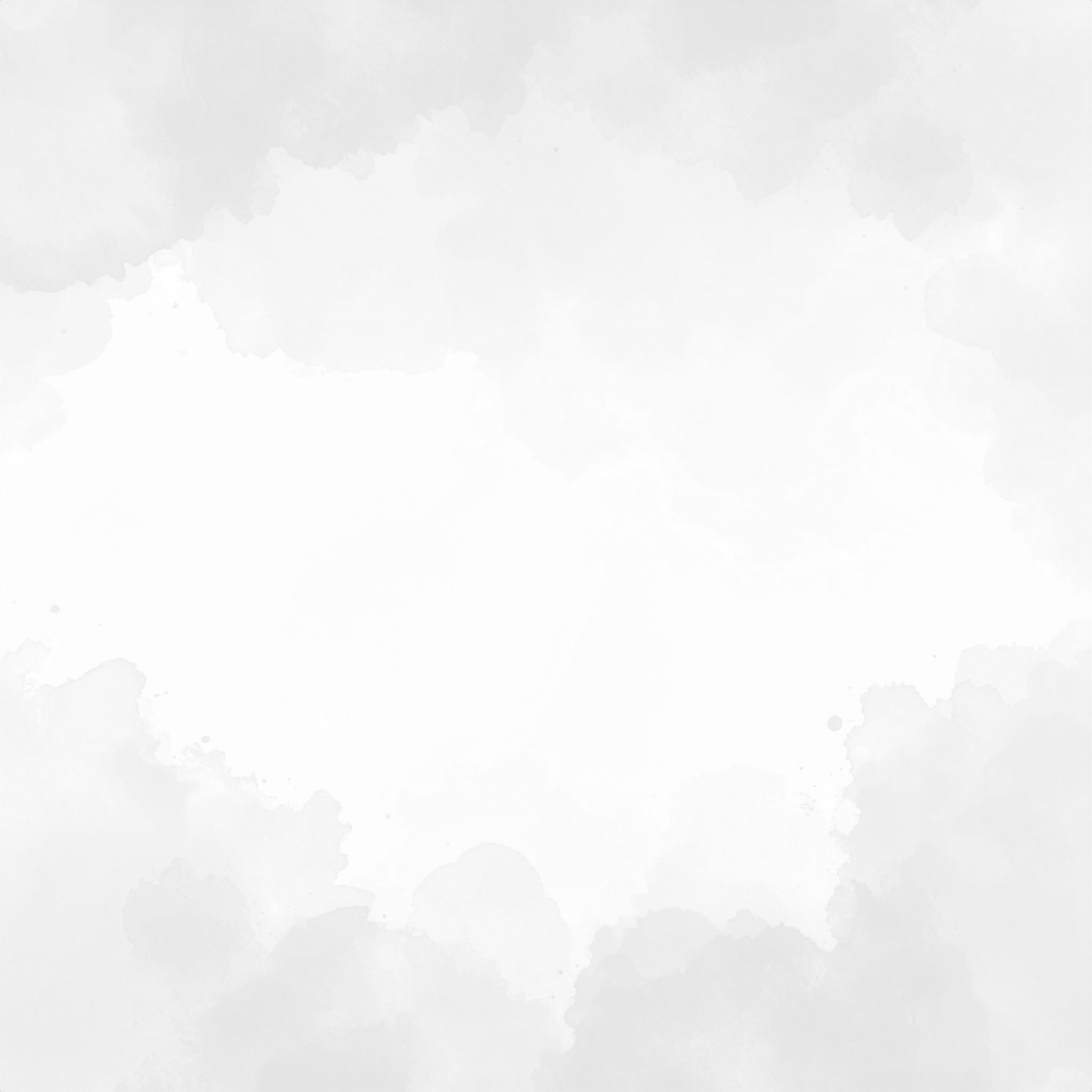 正方形のグレー色の水彩背景イラスト