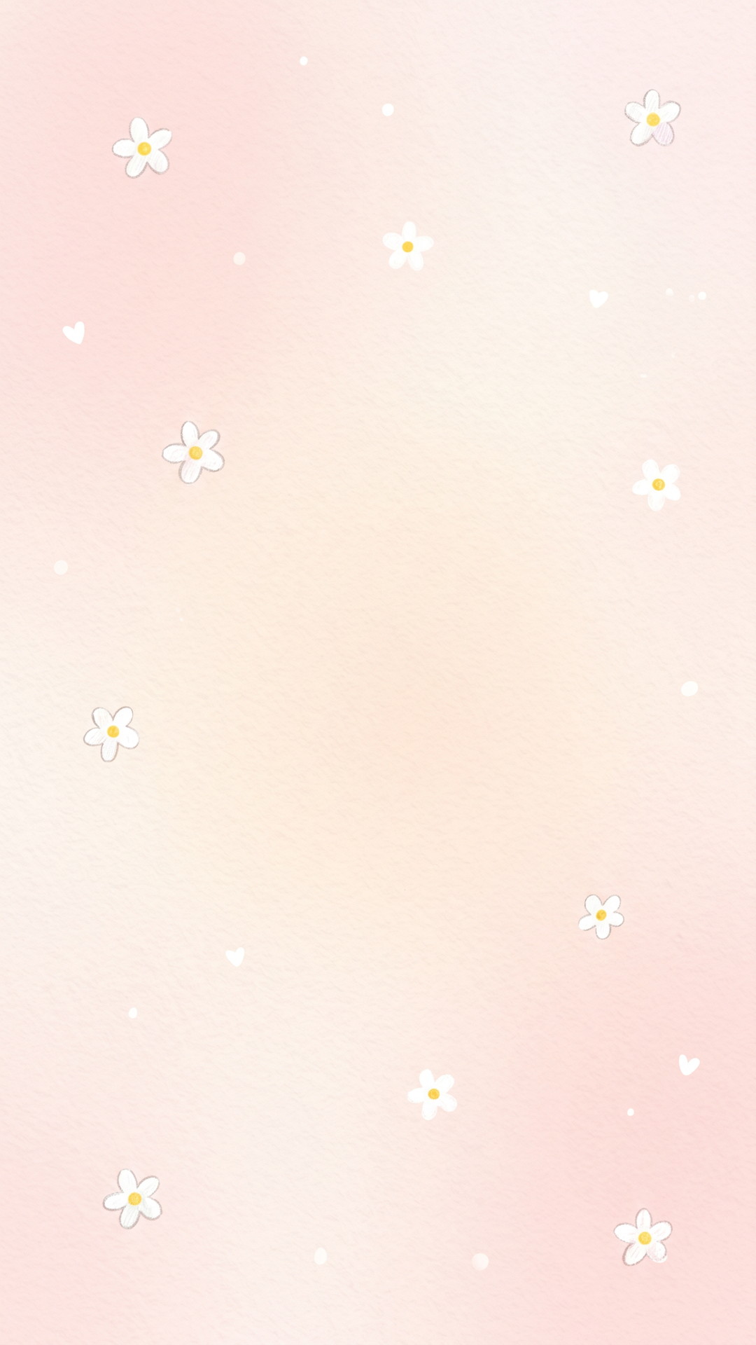 縦のシンプルかわいい小花のピンク色の背景フリー素材