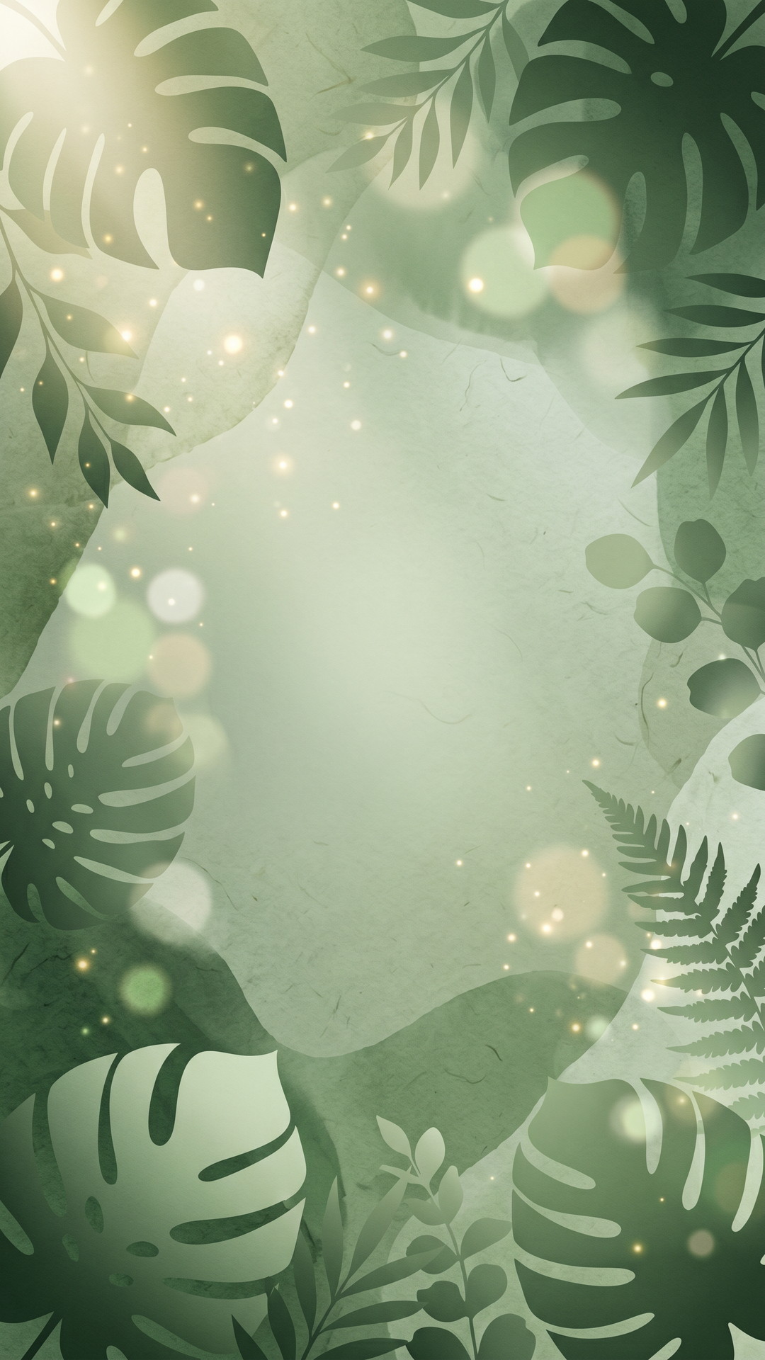 縦の緑色の植物がおしゃれな背景