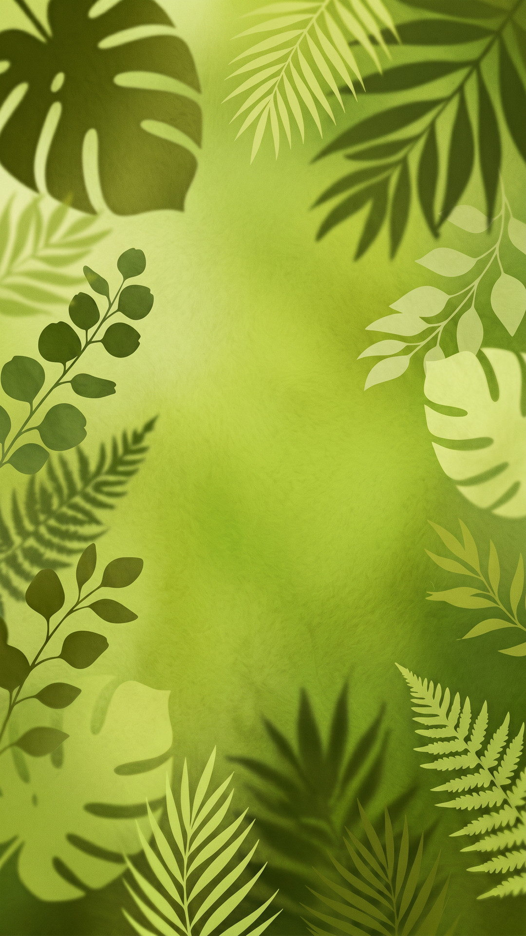 縦の黄緑色の植物がおしゃれな背景