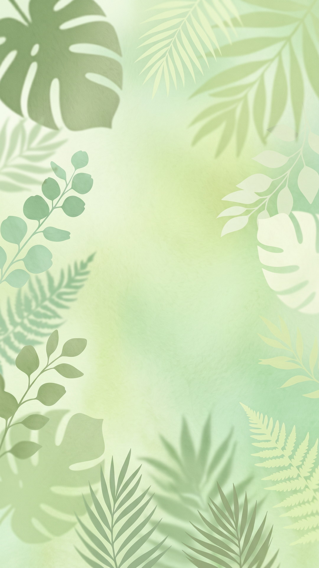 縦の黄緑色の植物がおしゃれな背景